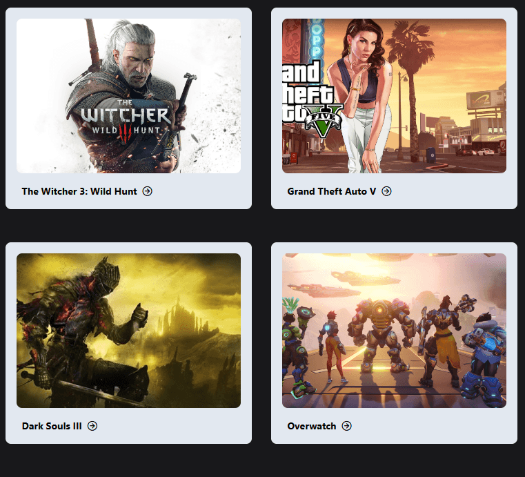Vue Games